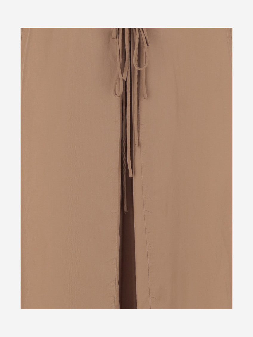 Light Brown Petticoat Dress With Ruffle 3