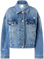 Blue Denim Jacket With Pockets 1
