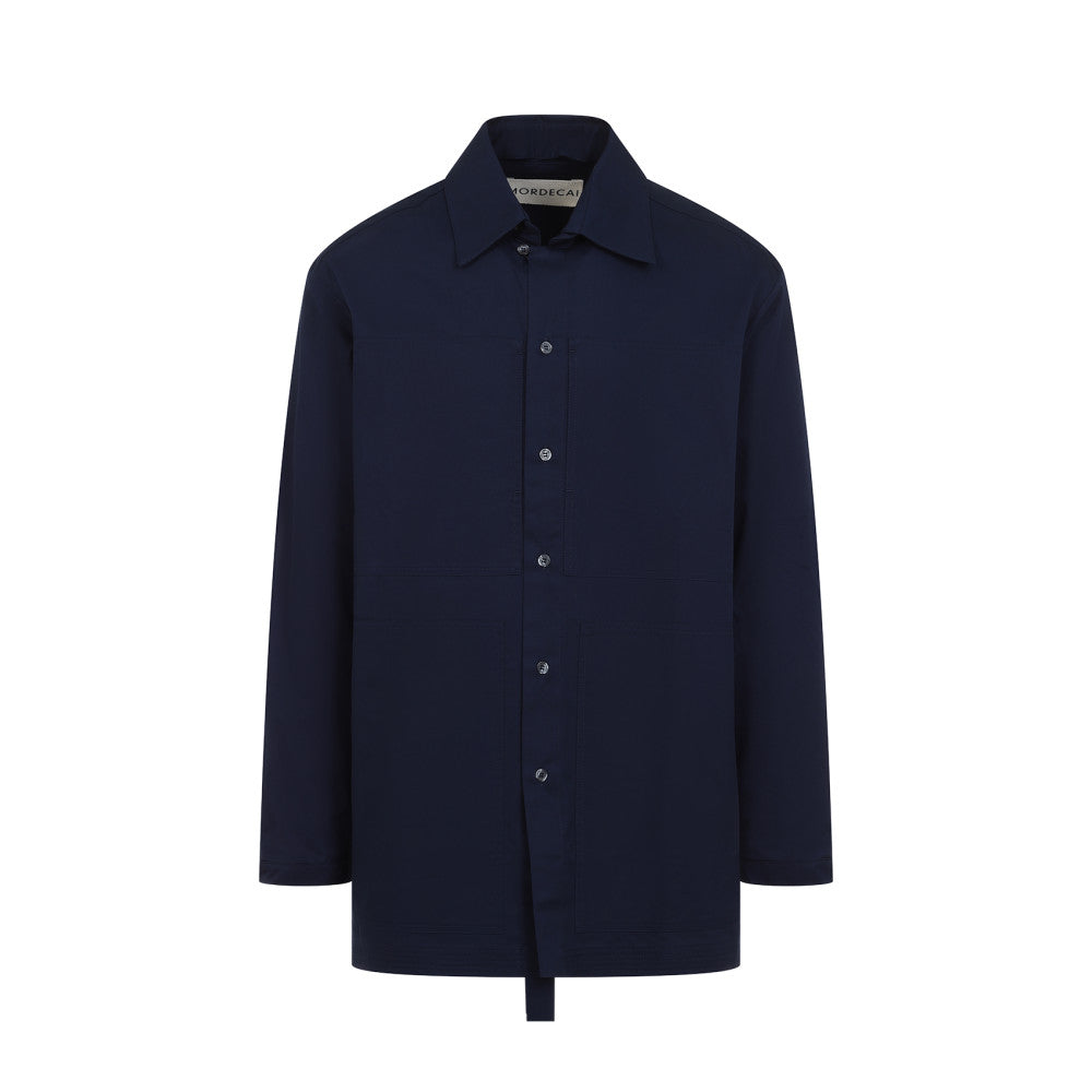 Blue Pocket Collar Shirt 1