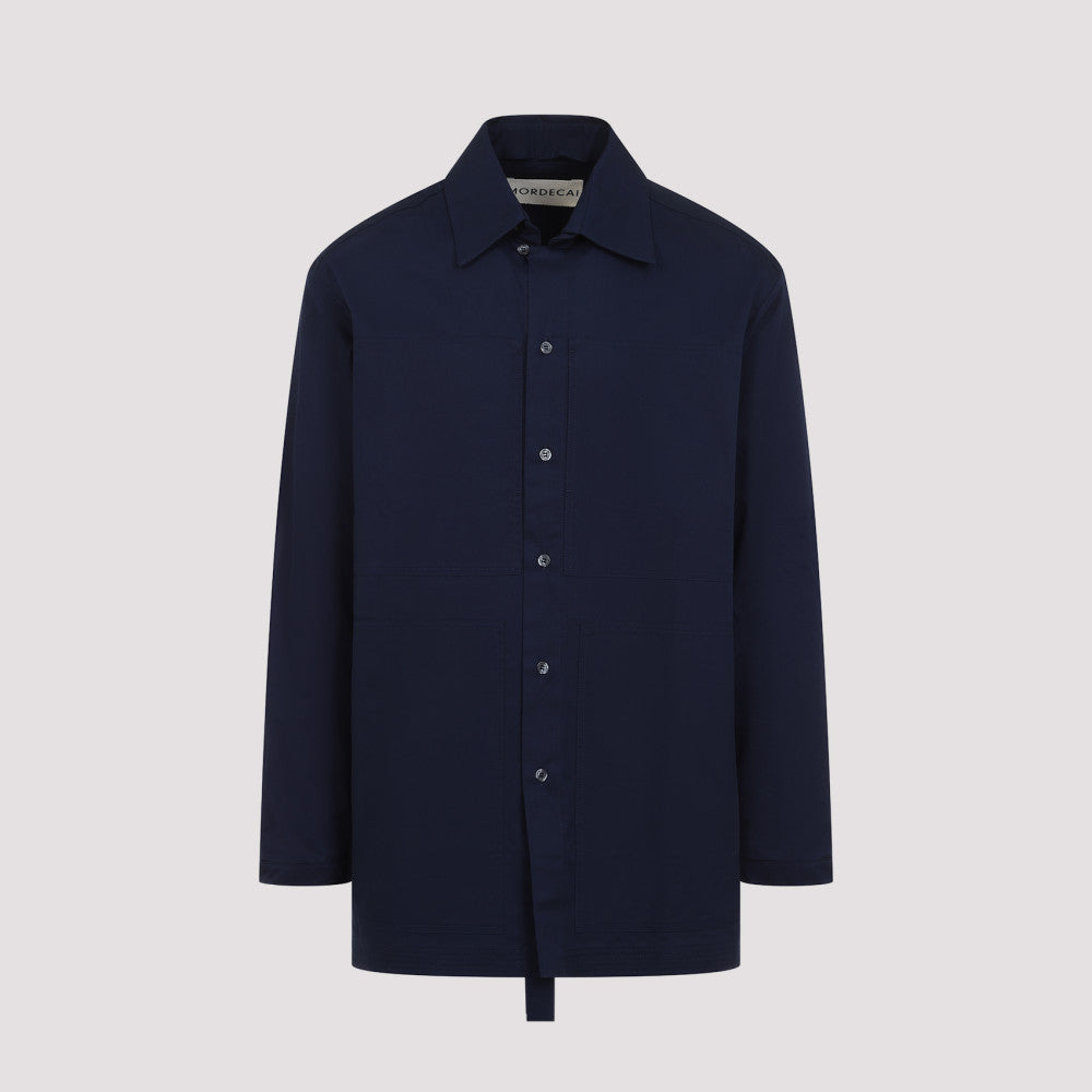 Blue Pocket Collar Shirt 3