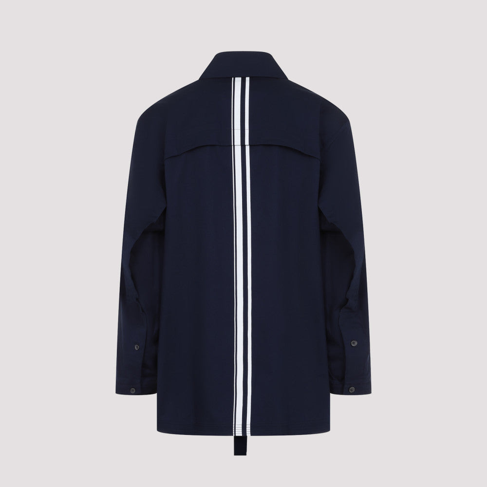 Blue Pocket Collar Shirt 4
