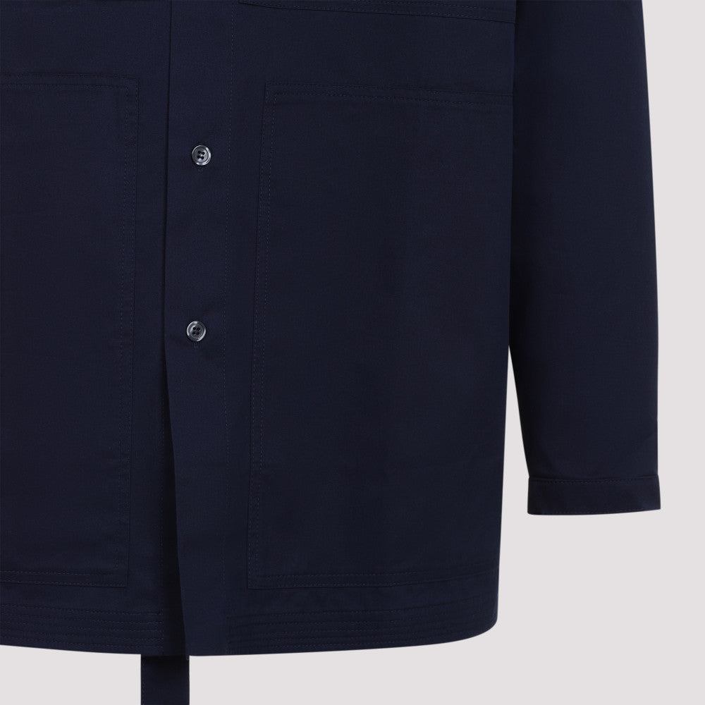 Blue Pocket Collar Shirt 5
