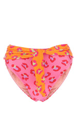 Multicolor Animal Print Stretch Bikini Bottoms 1