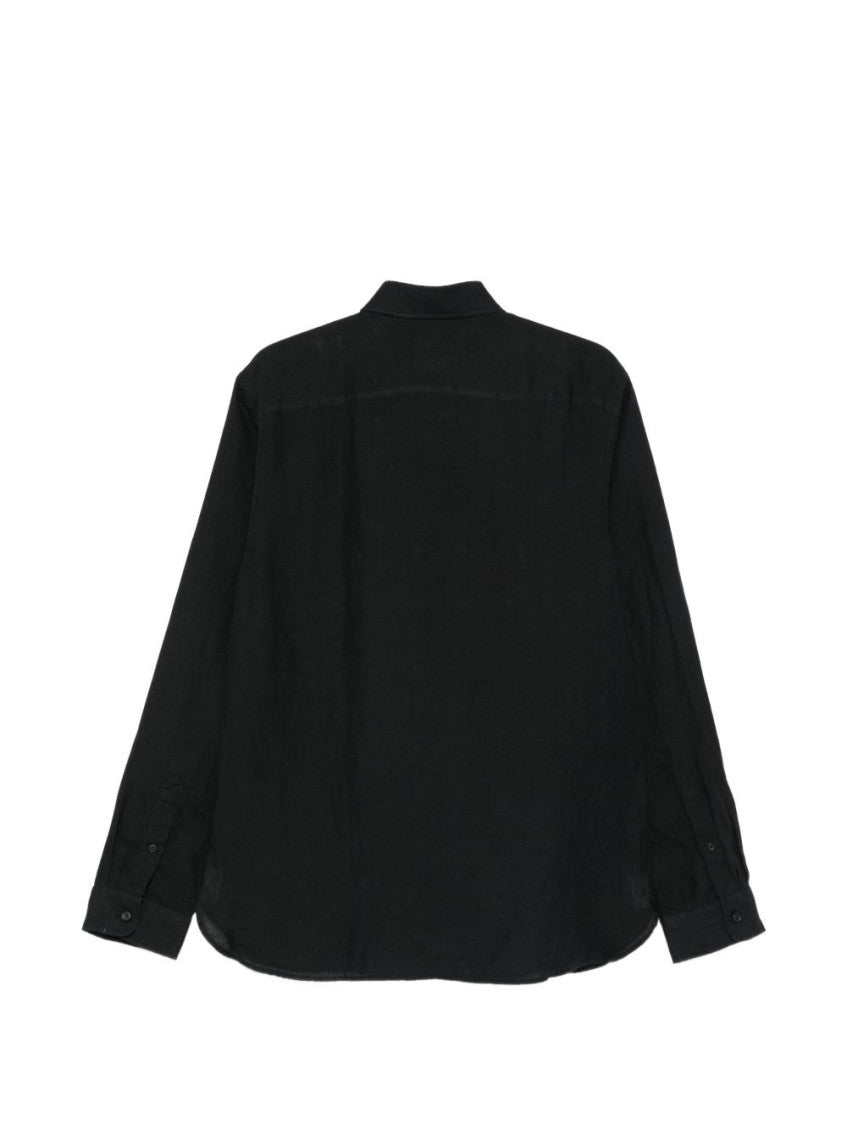 Black Cotton Regular Fit Shirt 3