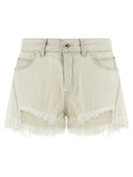 White 'Bias Cutoffs' Shorts 1