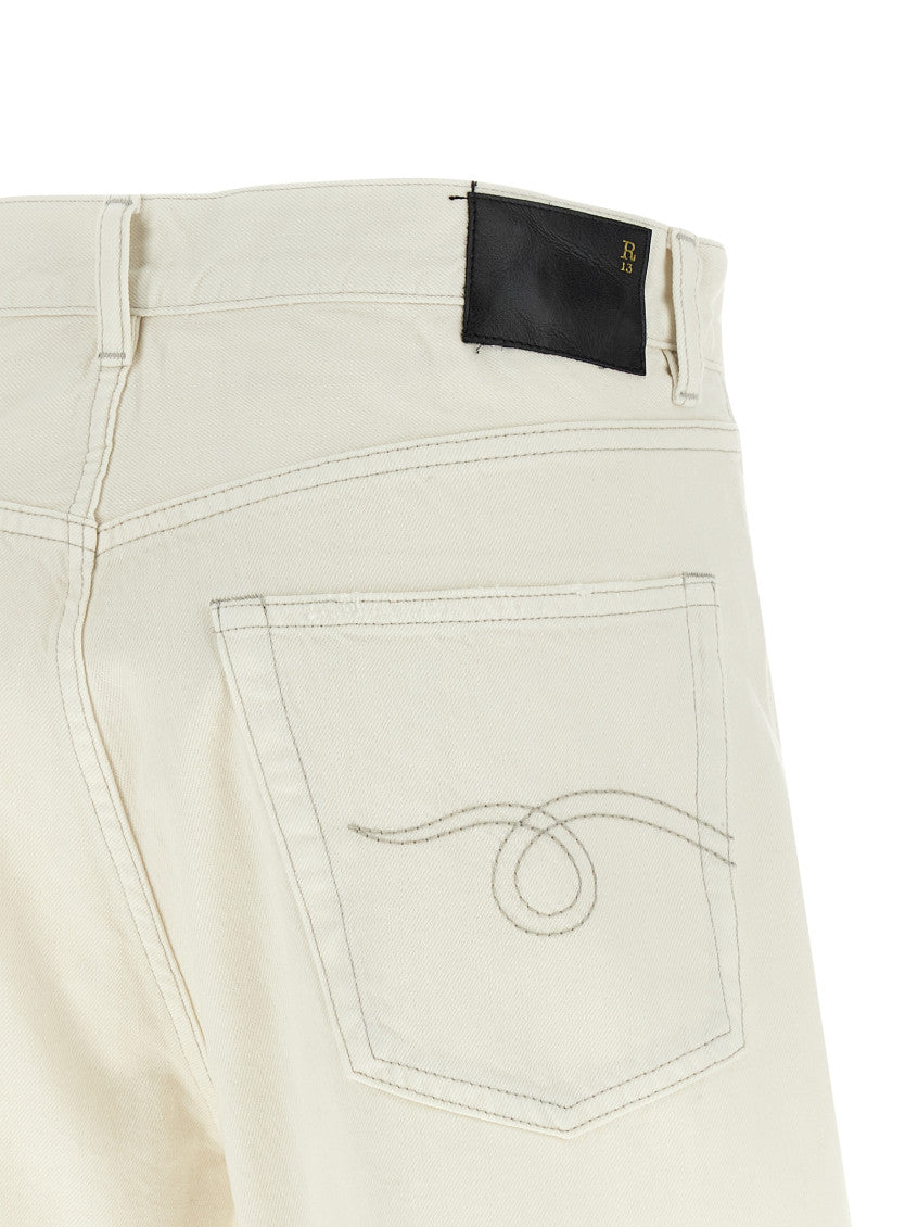 White 'X-BF' Shorts 4