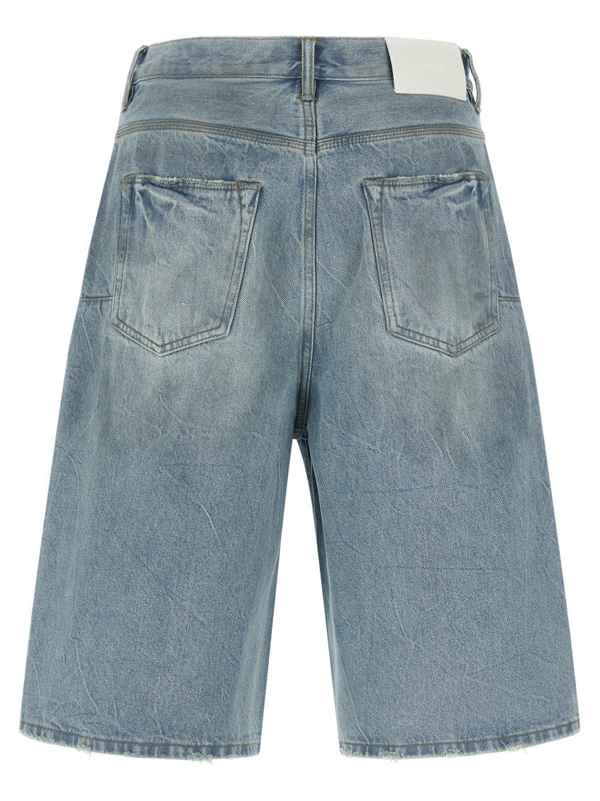 Light Blue 'P070 Vintage Dust Bowl' Bermuda Shorts 2
