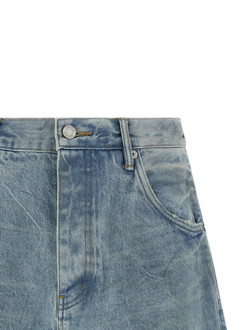 Light Blue 'P070 Vintage Dust Bowl' Bermuda Shorts 3