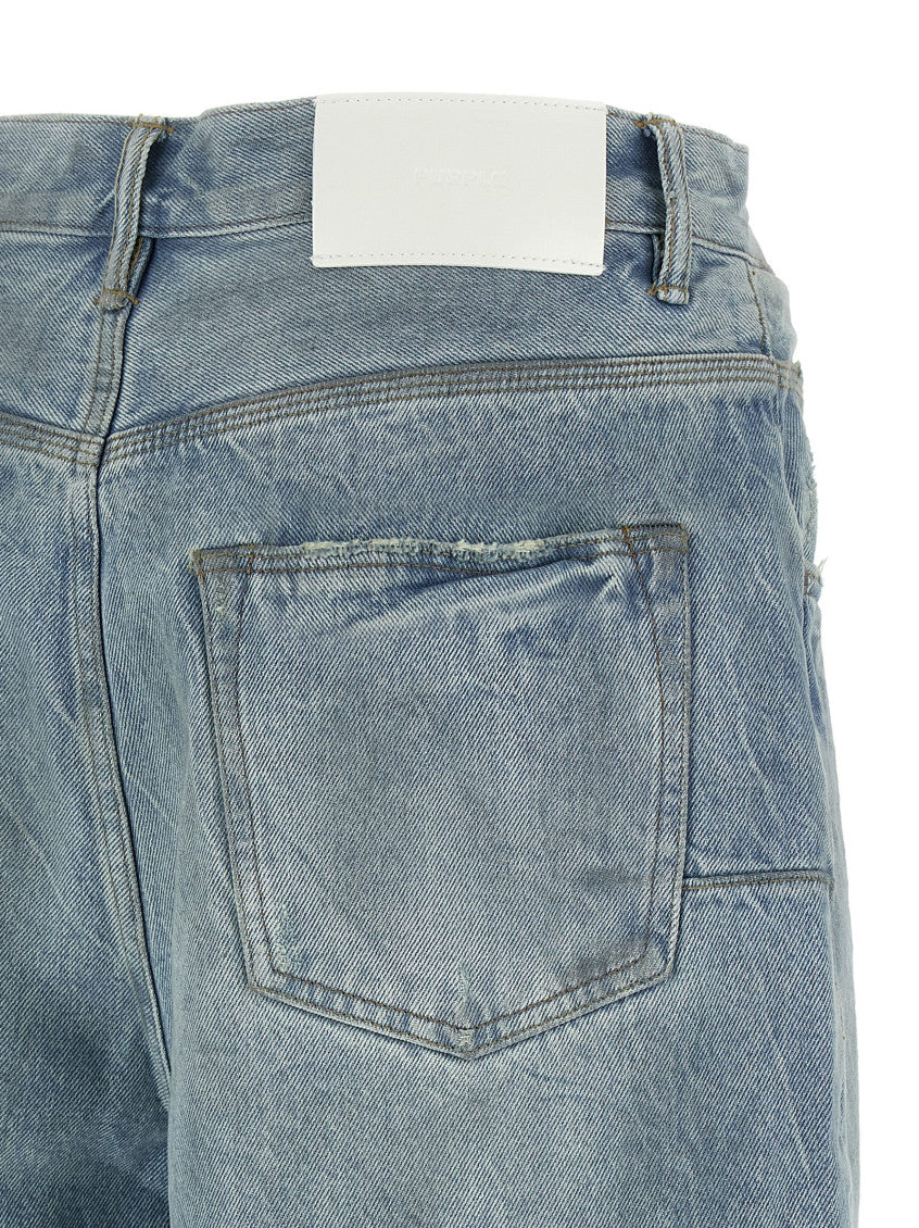 Light Blue 'P070 Vintage Dust Bowl' Bermuda Shorts 4