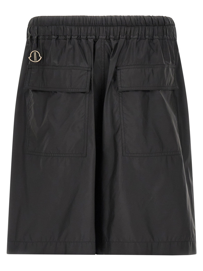 Black Moncler x Rick Owens 'Kiltshorts' Bermuda Shorts 2