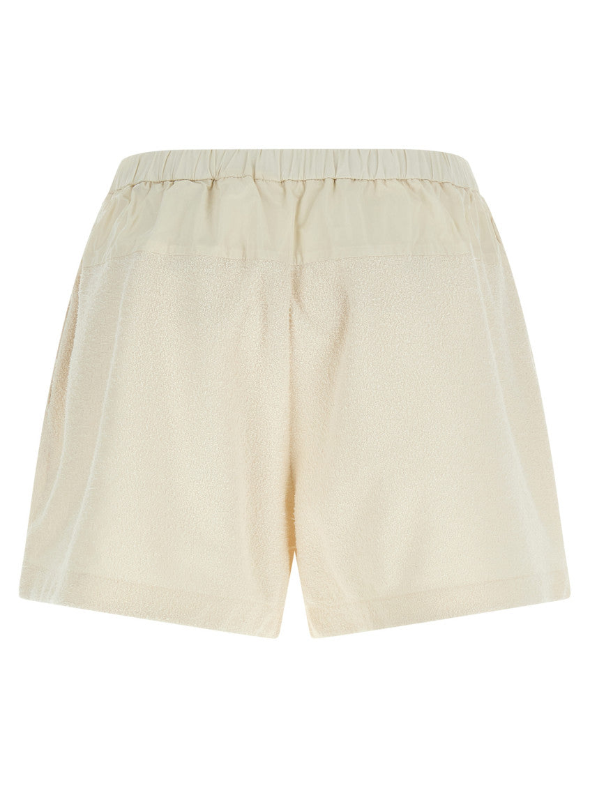 White Bouclé Shorts 2
