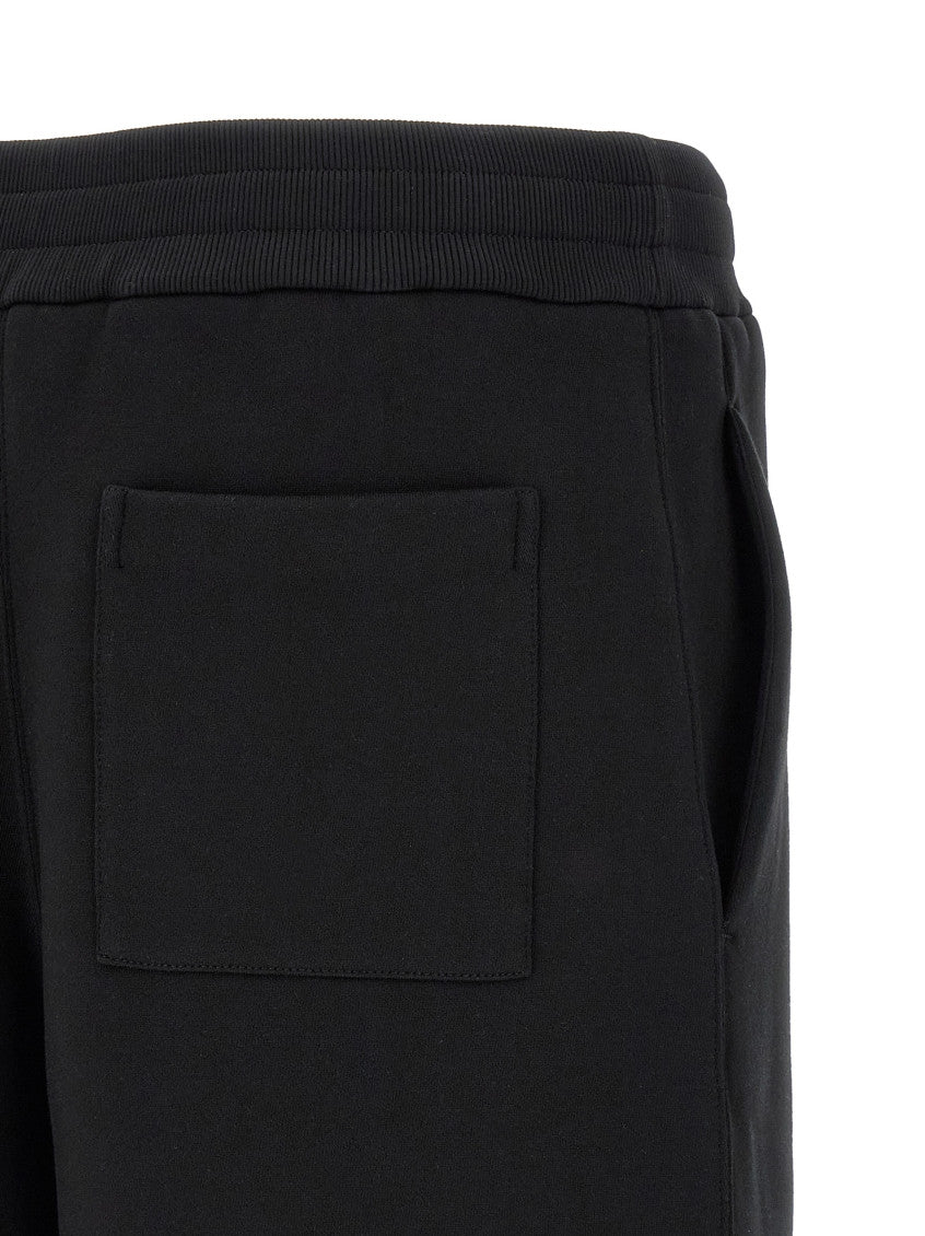 Black Embroidered Logo Bermuda Shorts 4