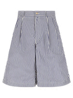 White Cotton Bermuda Shorts 1