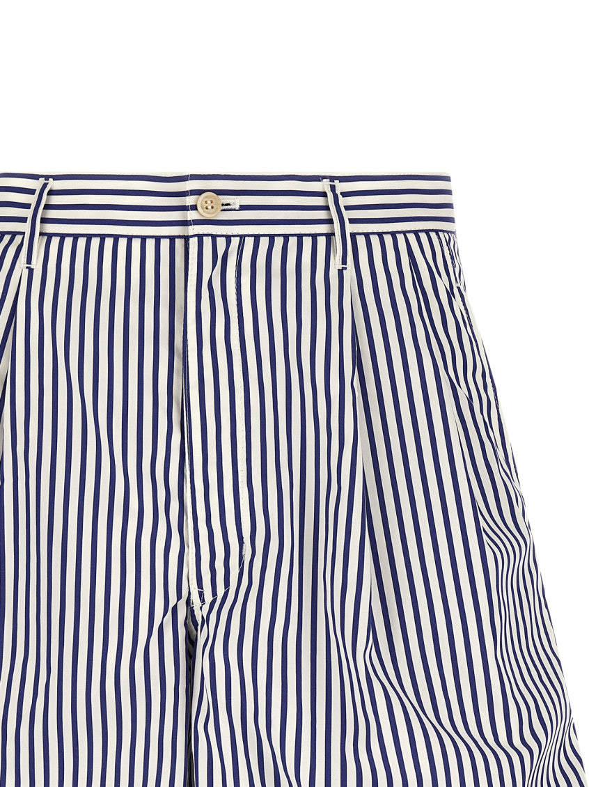 White Cotton Bermuda Shorts 3