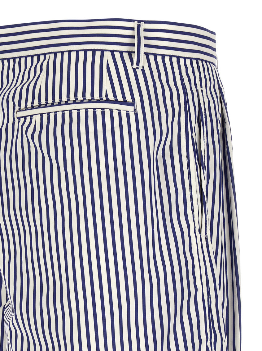 White Cotton Bermuda Shorts 4