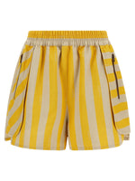Yellow Pequin Striped Shorts 1