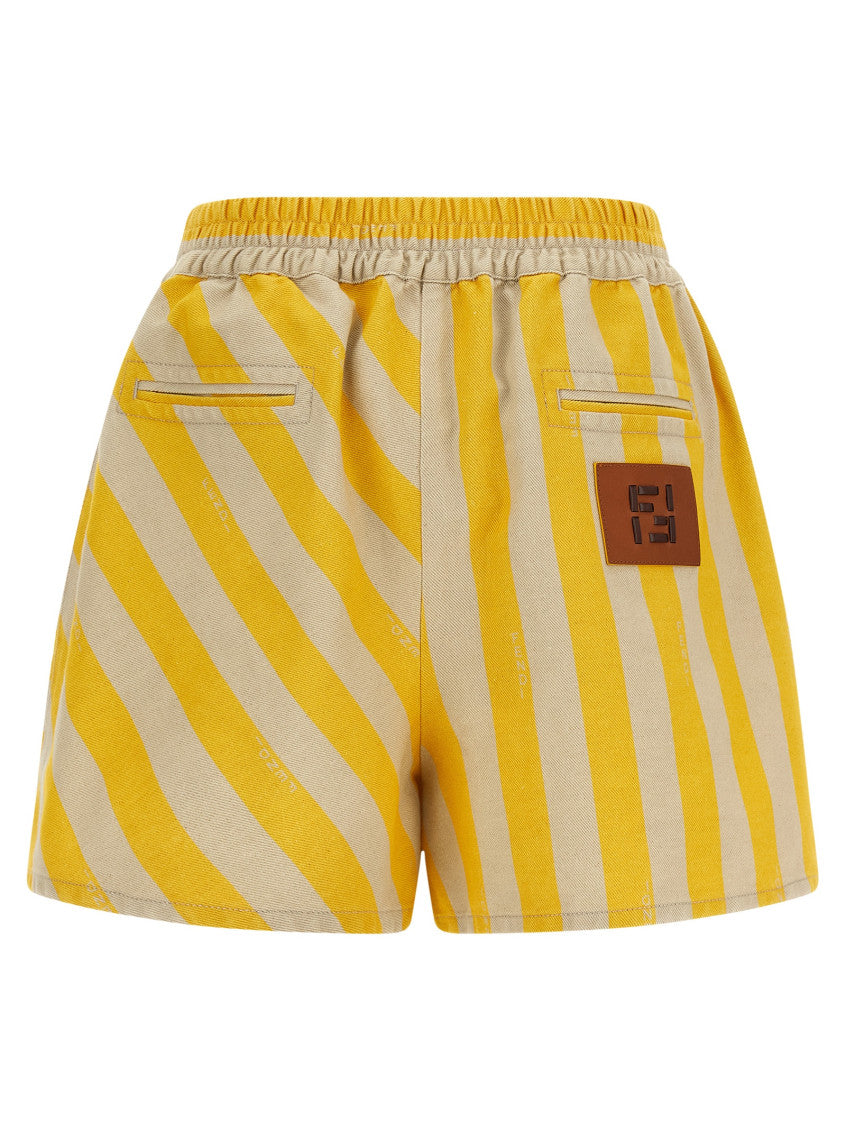Yellow Pequin Striped Shorts 2