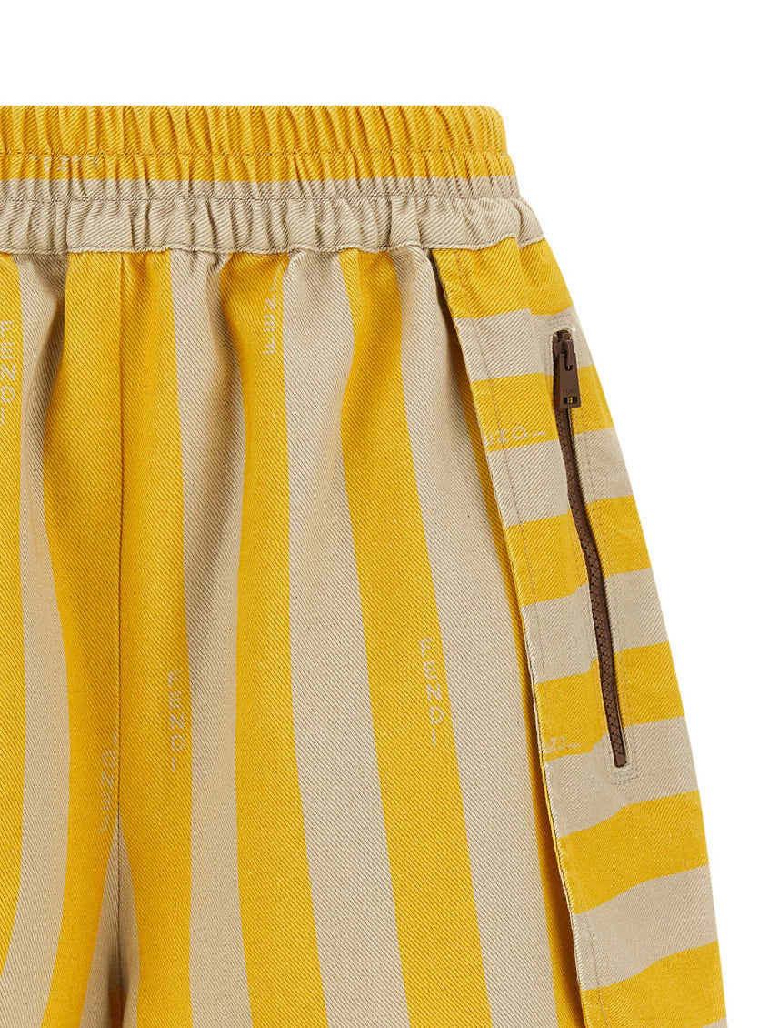 Yellow Pequin Striped Shorts 3