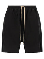 Black 'Long Boxers Butt Zip' Bermuda Shorts 1