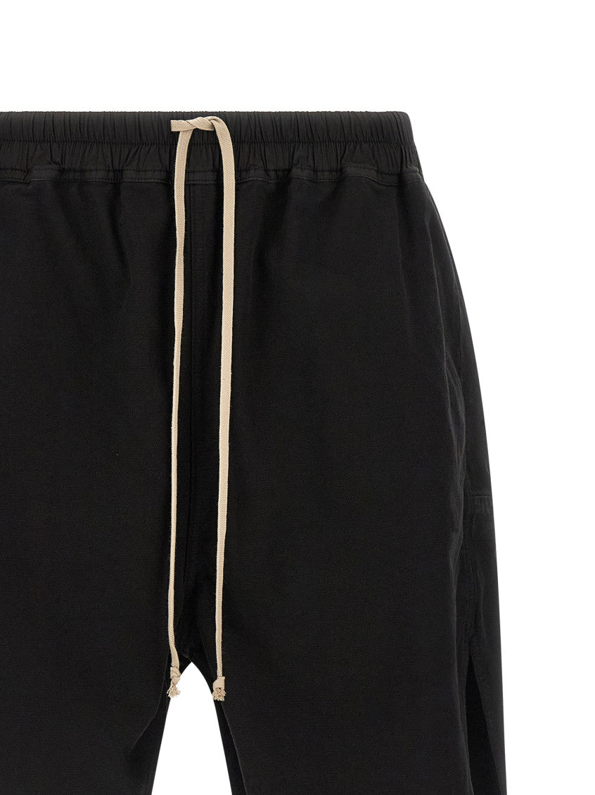 Black 'Long Boxers Butt Zip' Bermuda Shorts 3