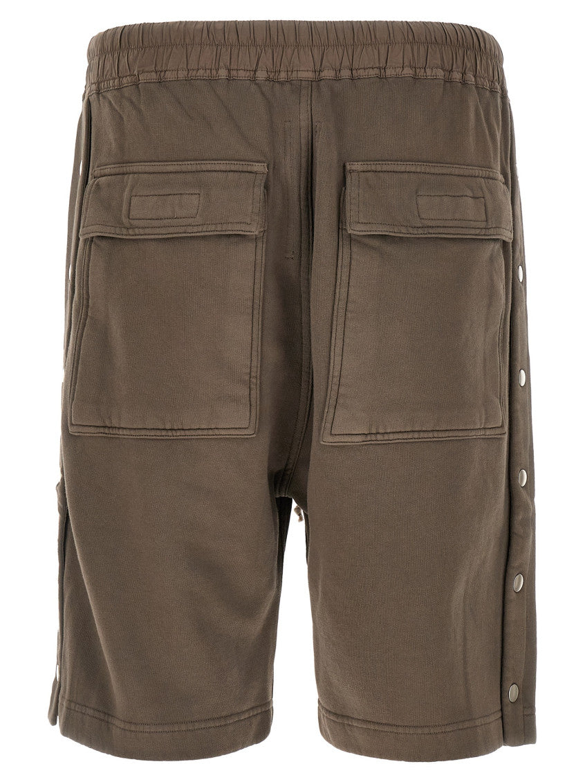 Grey 'Wide Pusher Short' Bermuda Shorts 2