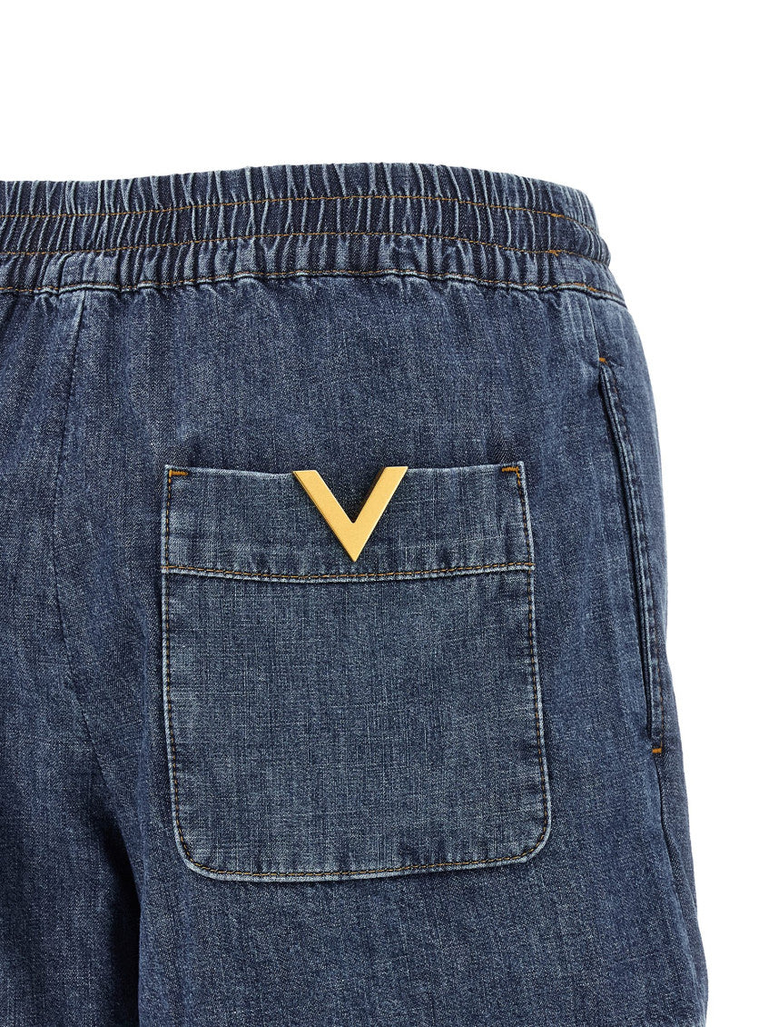 Blue VGold Shorts 4