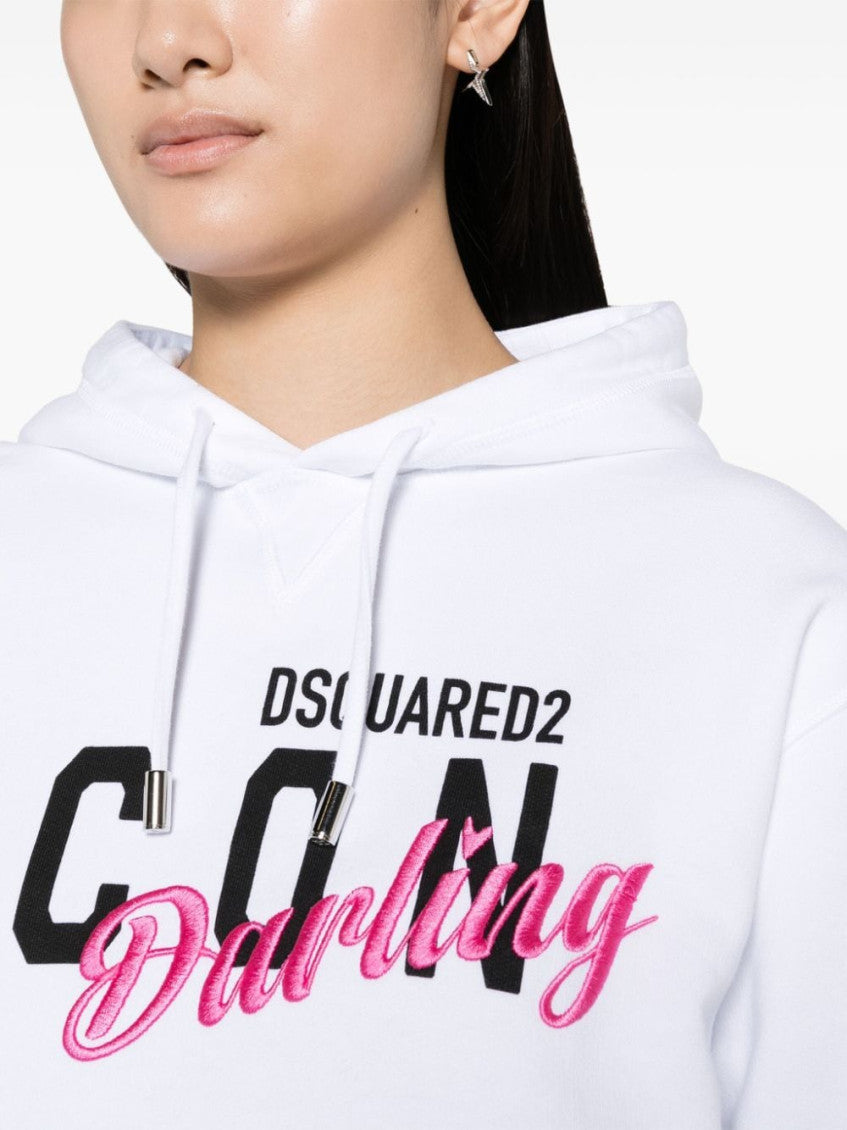White Logo  Hoodie 2