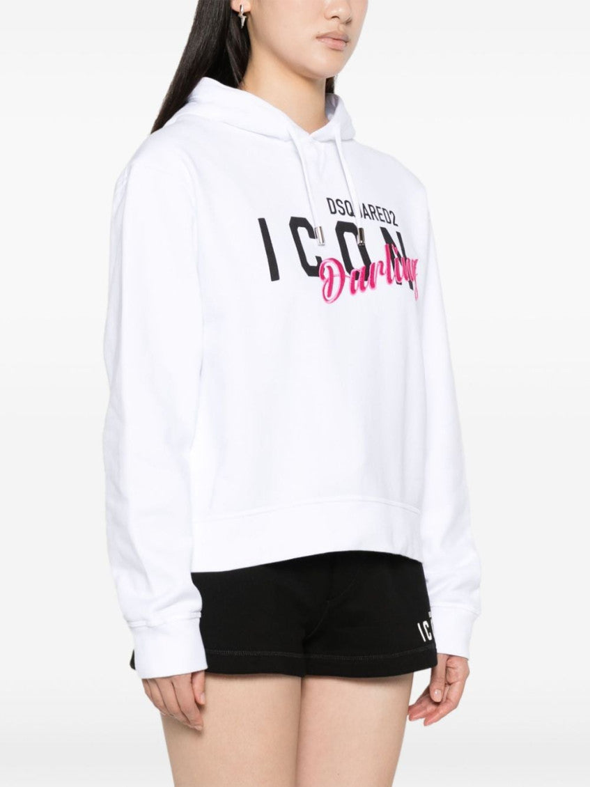 White Logo  Hoodie 3