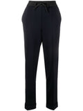 Blue Drawstring-waist Trousers 1