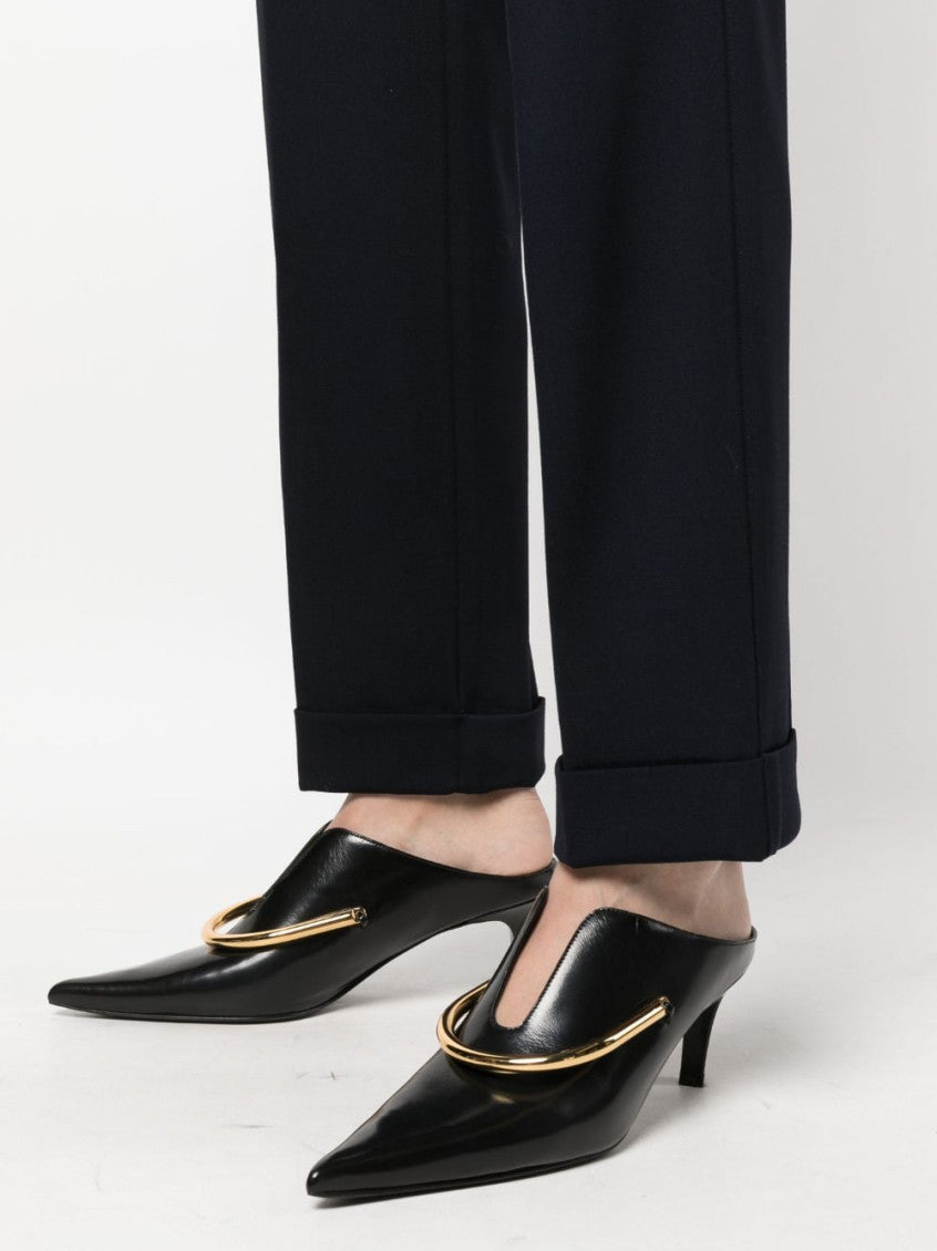Blue Drawstring-waist Trousers 5