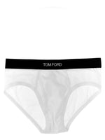 White Logo Waist Briefs 1