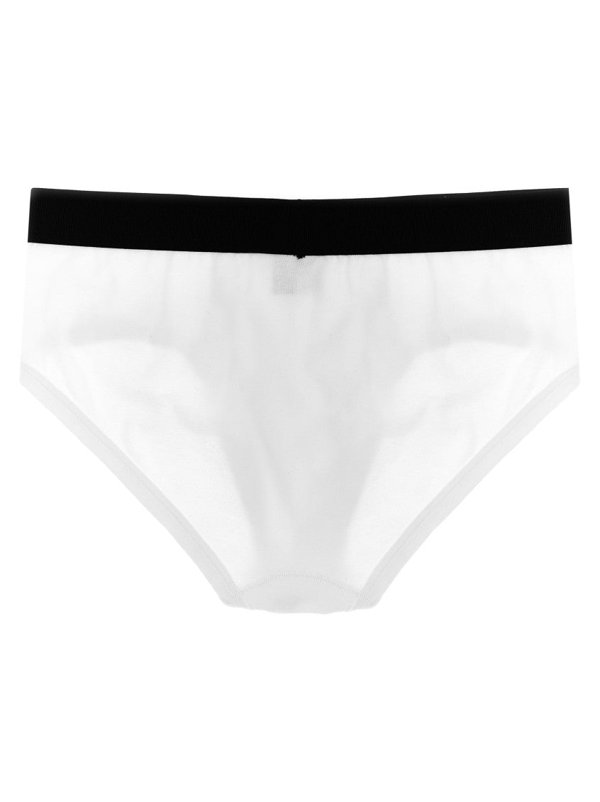 White Logo Waist Briefs 2