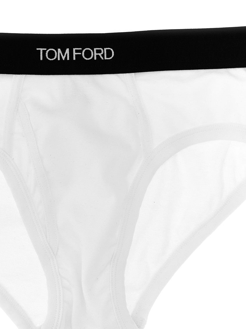 White Logo Waist Briefs 3