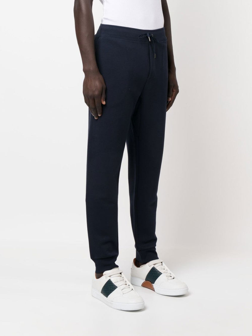 Navy Blue Logo Track Pants 4