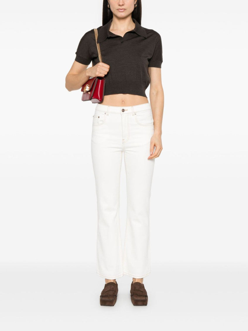 White Flared Jeans 3