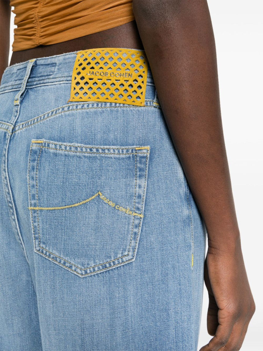 Light Blue Riri Relaxed Fit Cargo Jeans 2