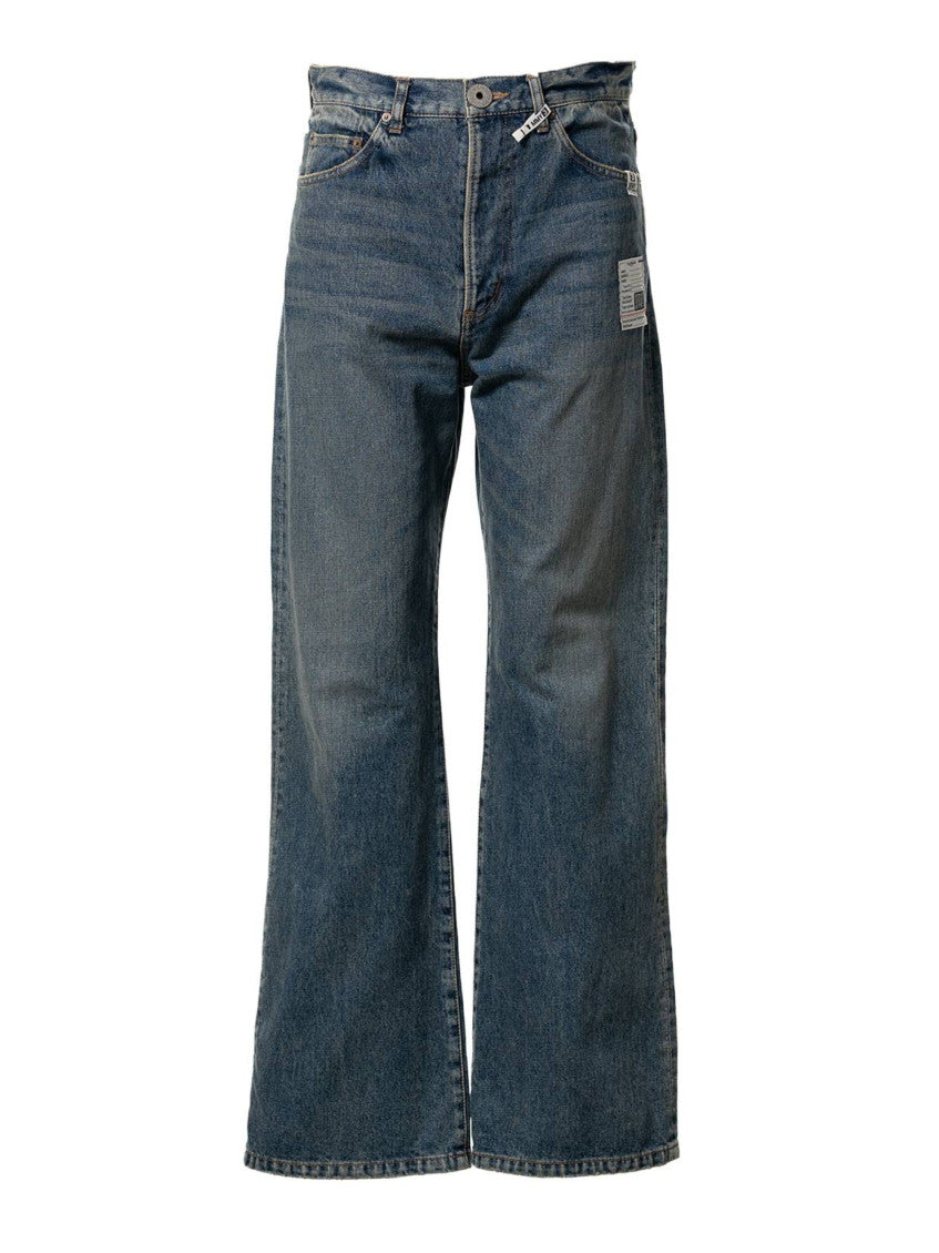 Blue Flared Mid Rise Jean 1