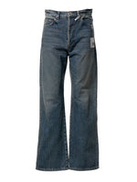 Blue Flared Mid Rise Jean 1