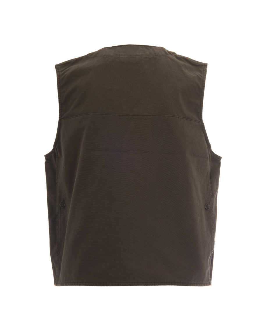 Green Solid V-Neck Jacket 2