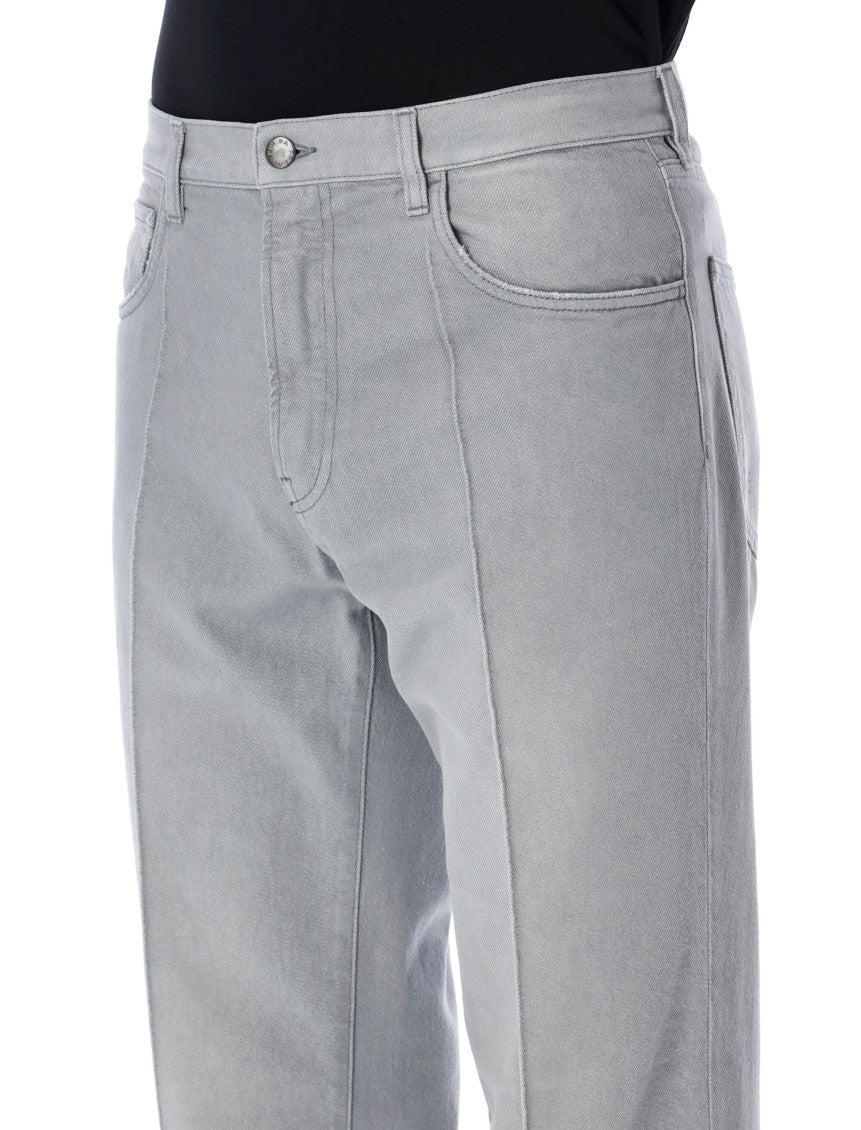 Grey Regular Mid Rise Jeans 2