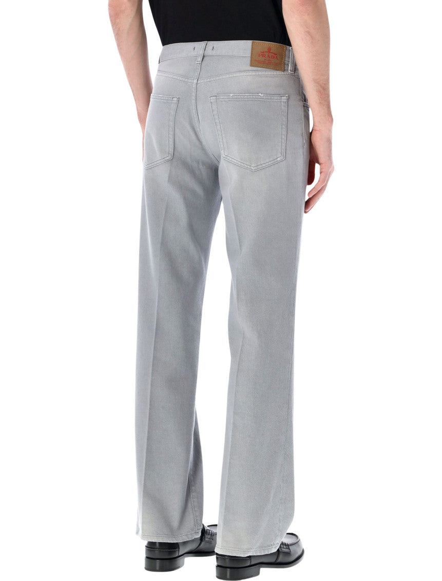 Grey Regular Mid Rise Jeans 3