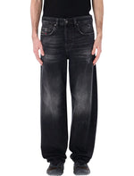 Black Regular Solid Jeans 1