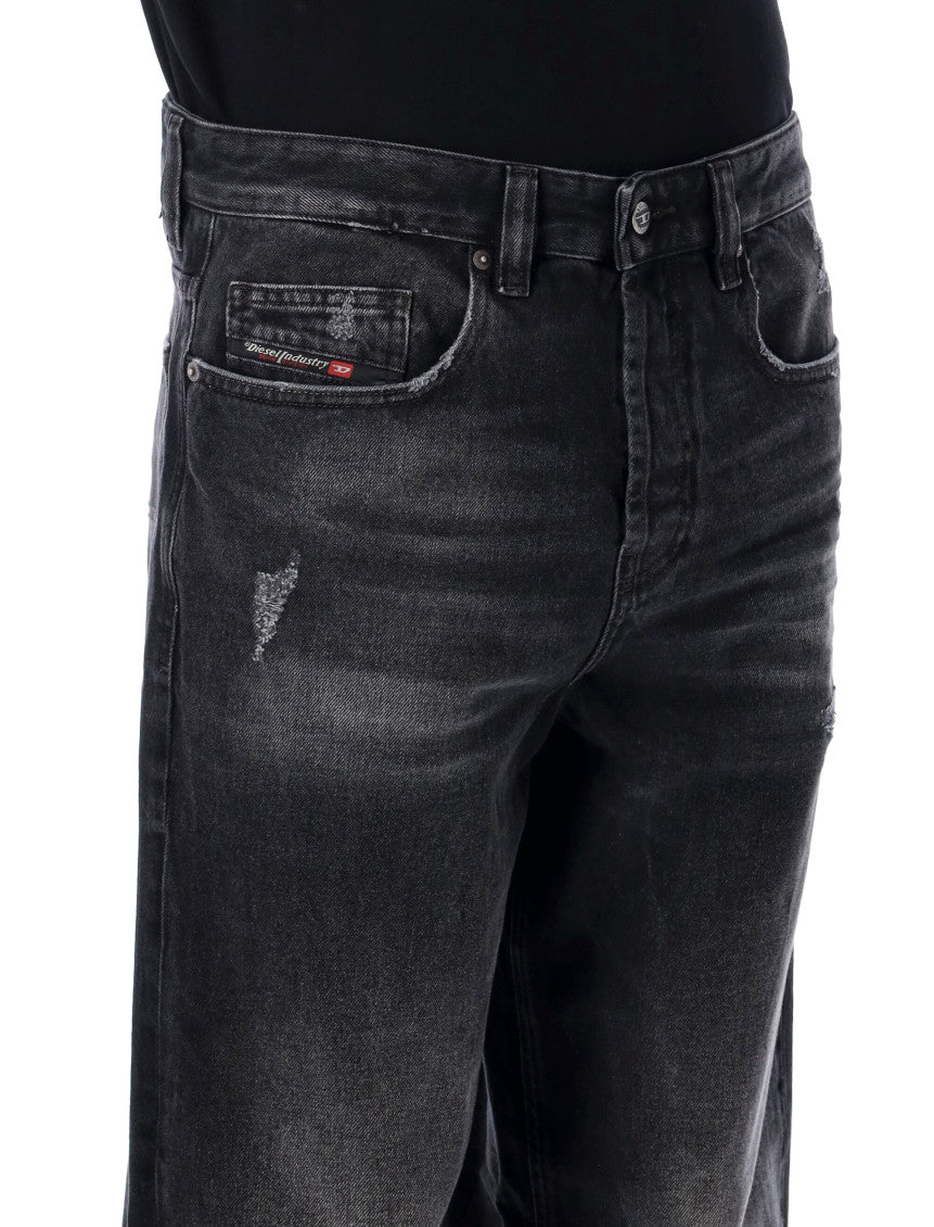 Black Regular Solid Jeans 2