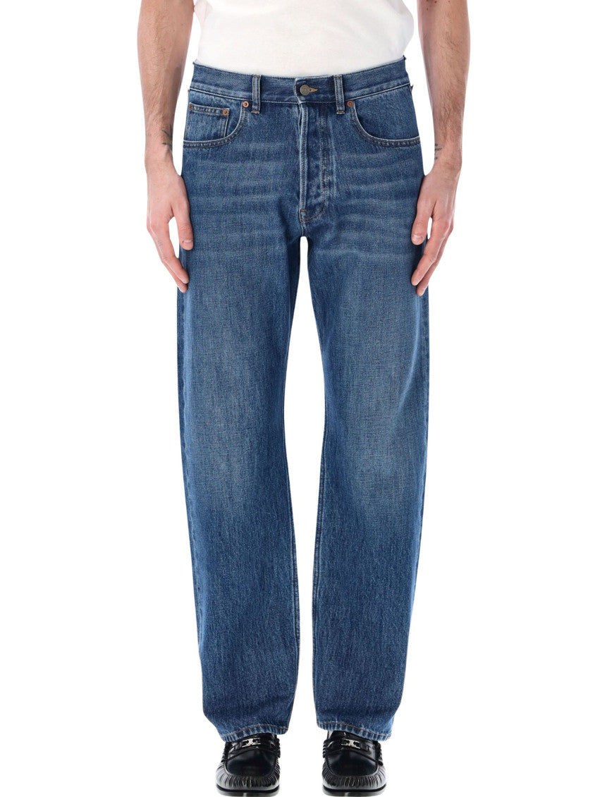 Blue Regular Mid Rise Jeans 1