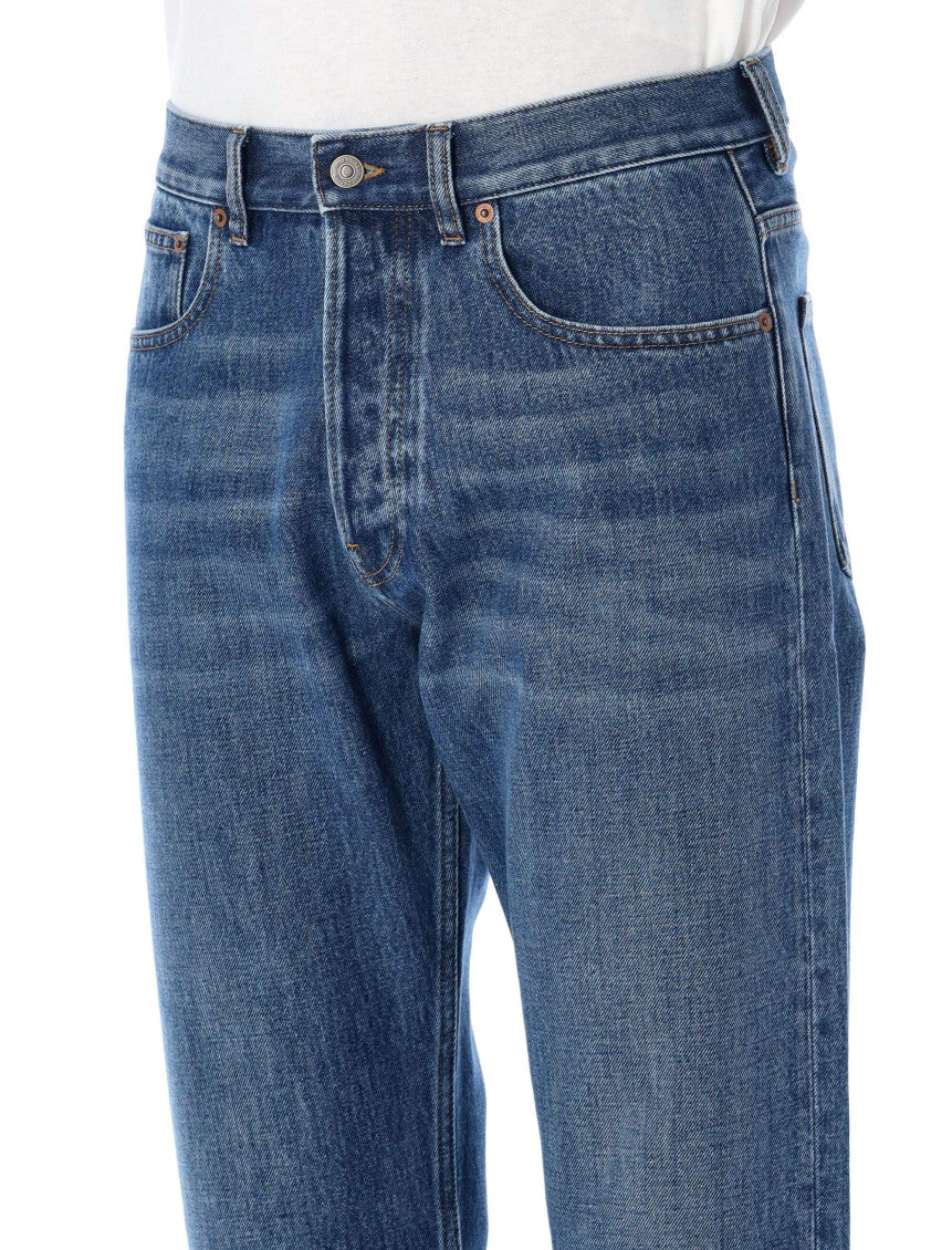 Blue Regular Mid Rise Jeans 2