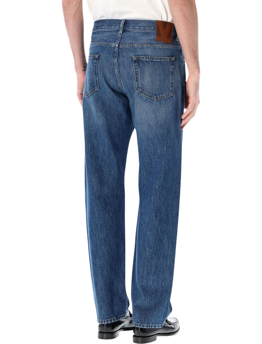 Blue Regular Mid Rise Jeans 3