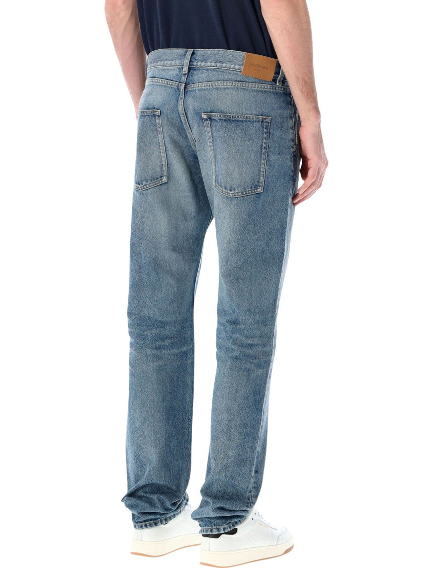 Blue Relaxed Mid Rise Jeans 3