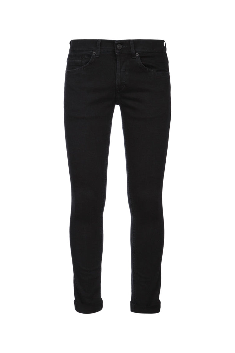 Black Solid Skinny Jeans 1