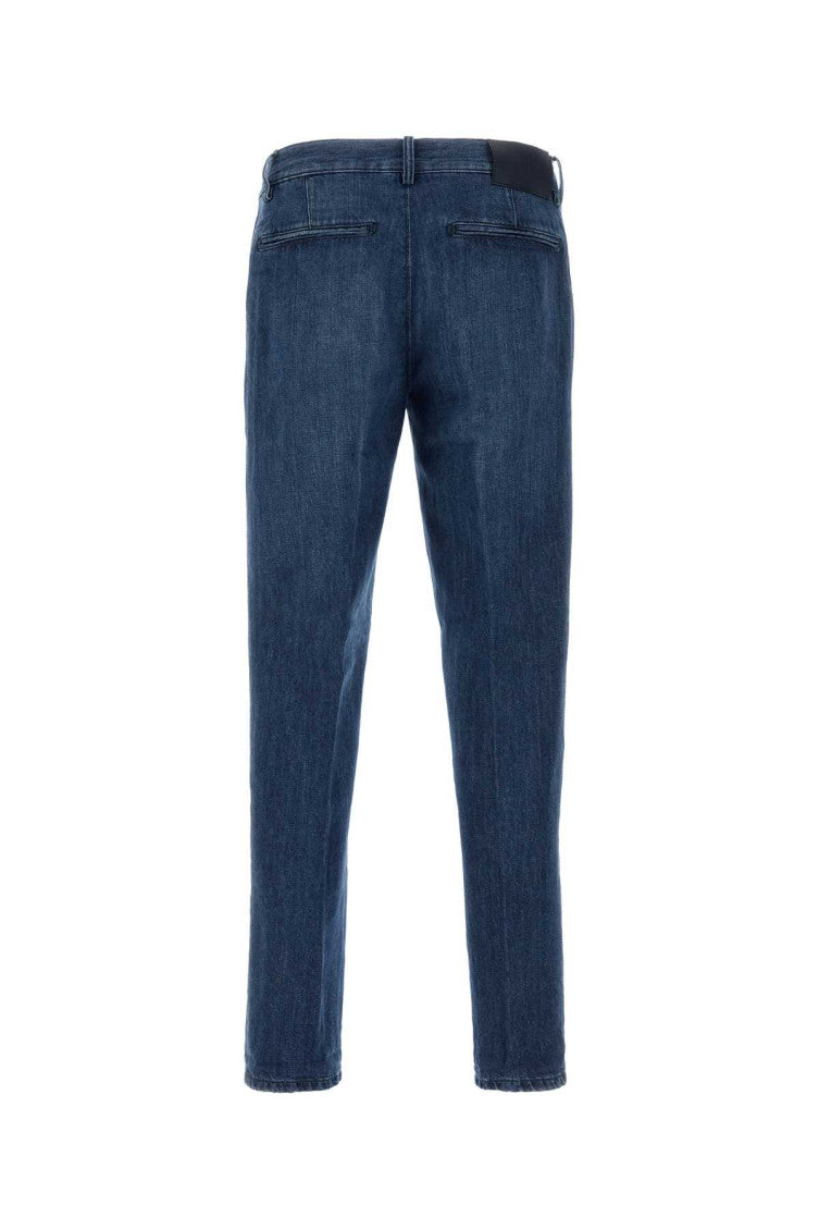 Blue Mid Rise Jeans 2