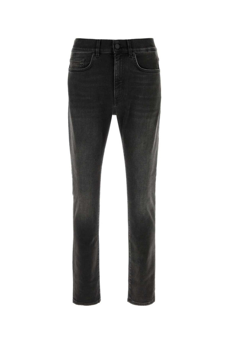 Black Mid Rise Jeans 1